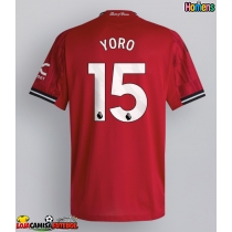 Camisa de Futebol Manchester United Leny Yoro #15 Equipamento Principal 2025-26 Manga Curta